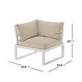 contemporary outdoor seating set beige design