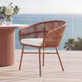 contemporary rope outdoor dining chairs patio furniture