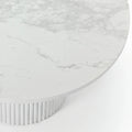 contemporary sintered stone outdoor dining table