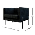 contemporary velvet accent sofa living room