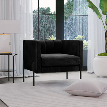 designer black velvet lounge Australia