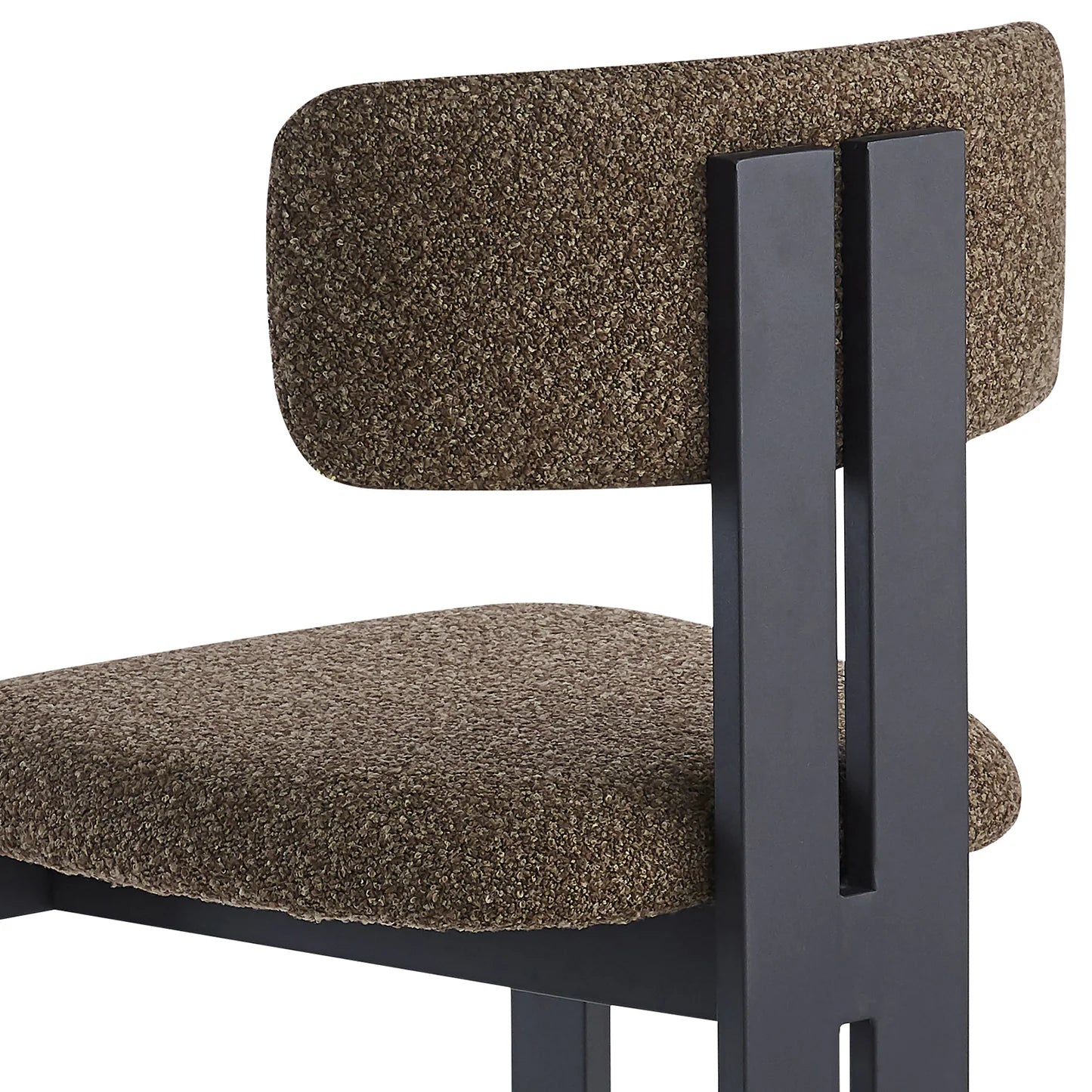 Haleo Curved Boucle Dining Chair Set Australia Beyond Living
