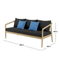 Delva 4 Seater Acacia Hardwood Outdoor Sofa Set Australia Beyond Living