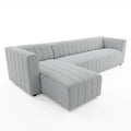 Parisa Tufted Boucle Sofa with Chaise Australia Beyond Living