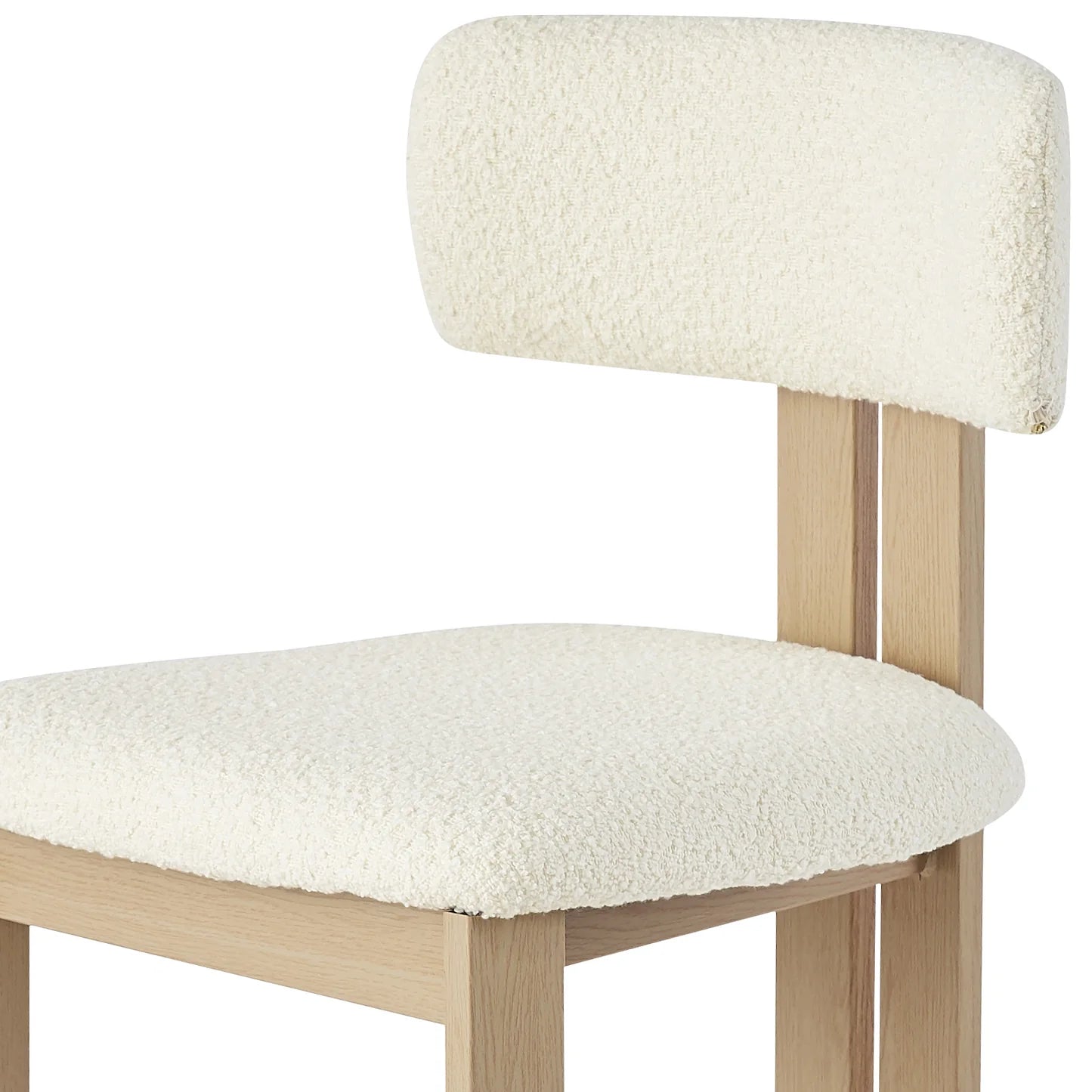 Haleo Curved Boucle Dining Chair Set Australia Beyond Living