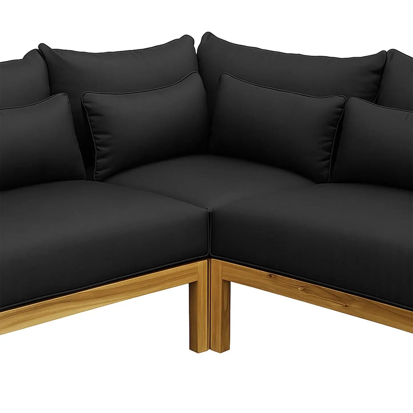 Tavi 5 Seater Solid Timber L Shape Outdoor Sofa Beyond Living