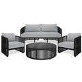 Solari 4 Seater Wicker Outdoor Sofa Set Australia Beyond Living