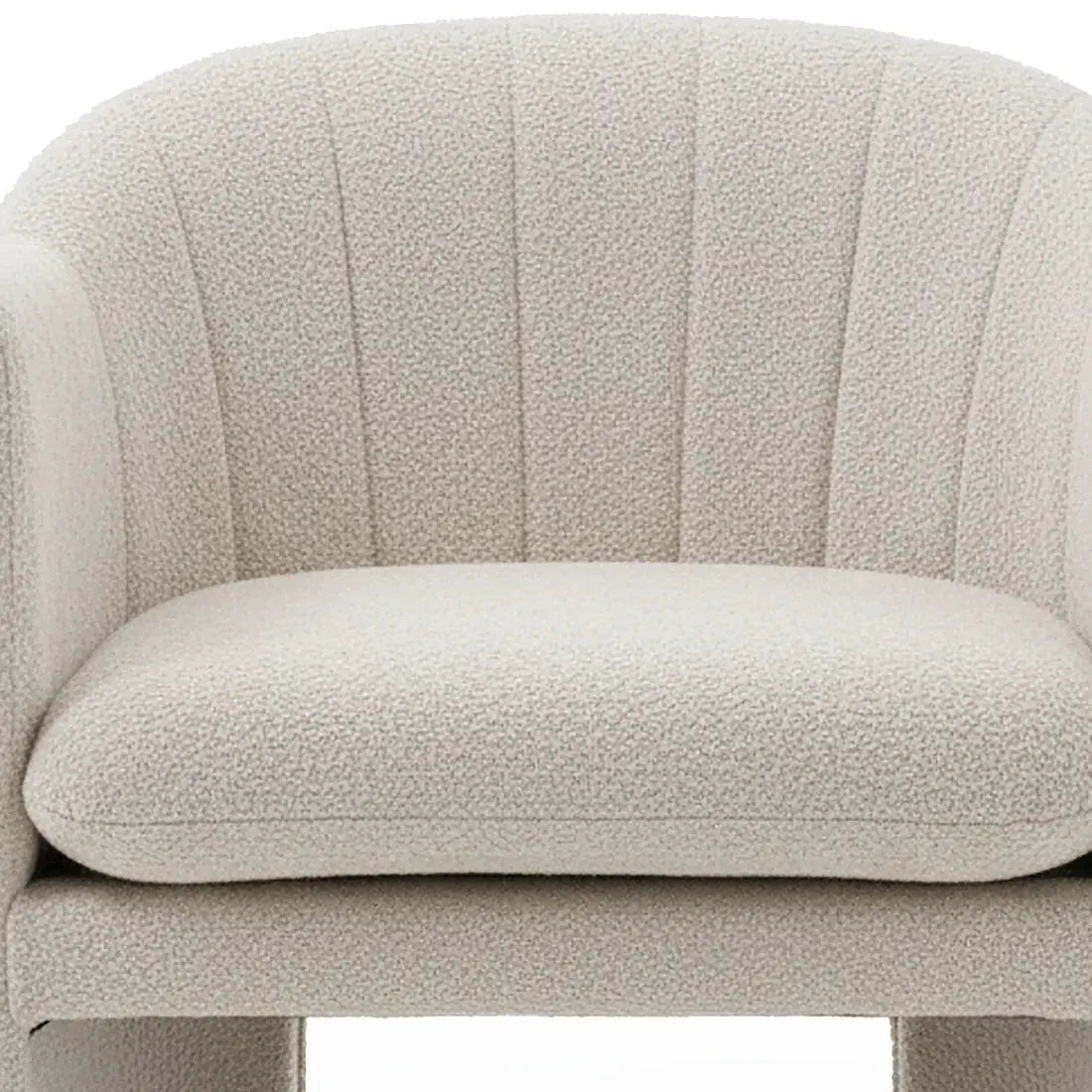 Liora Bouclé Curved Accent Armchair Australia Beyond Living