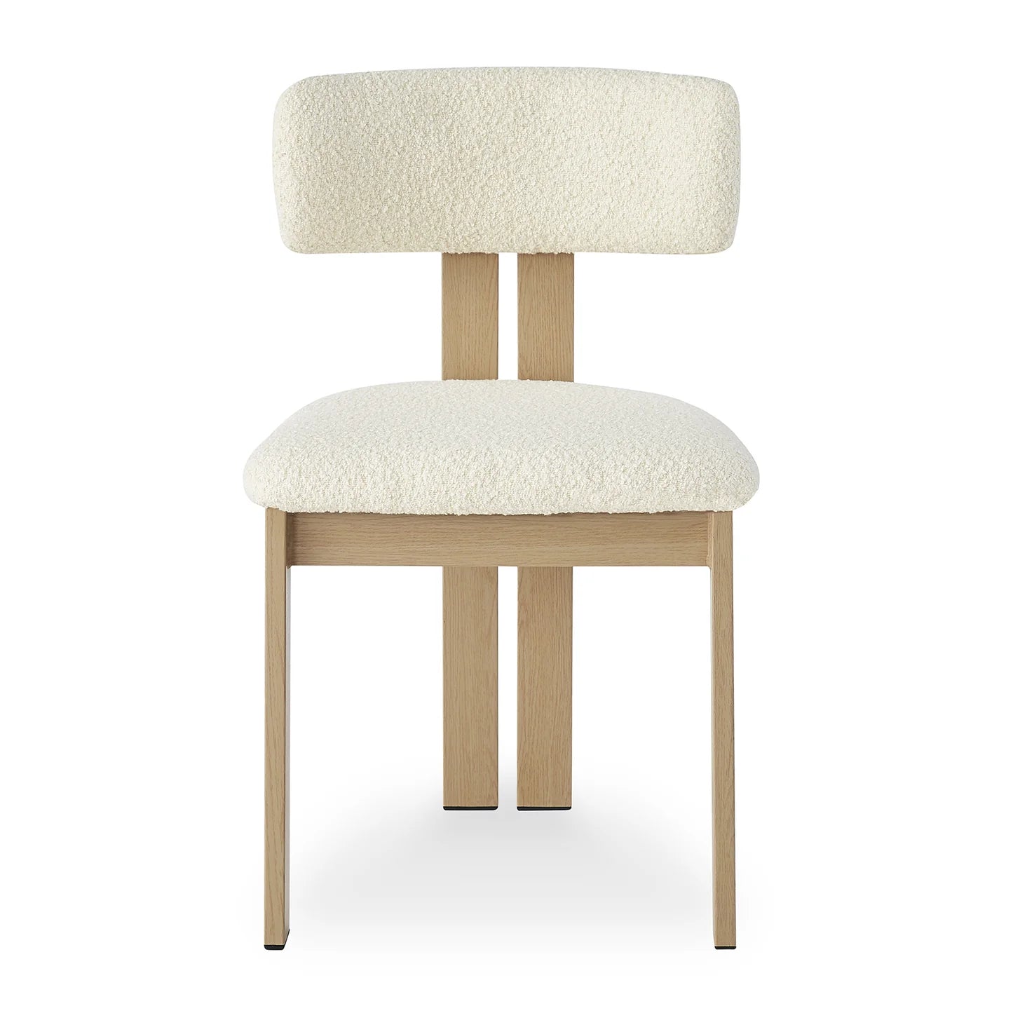Haleo Curved Boucle Dining Chair Set Australia Beyond Living