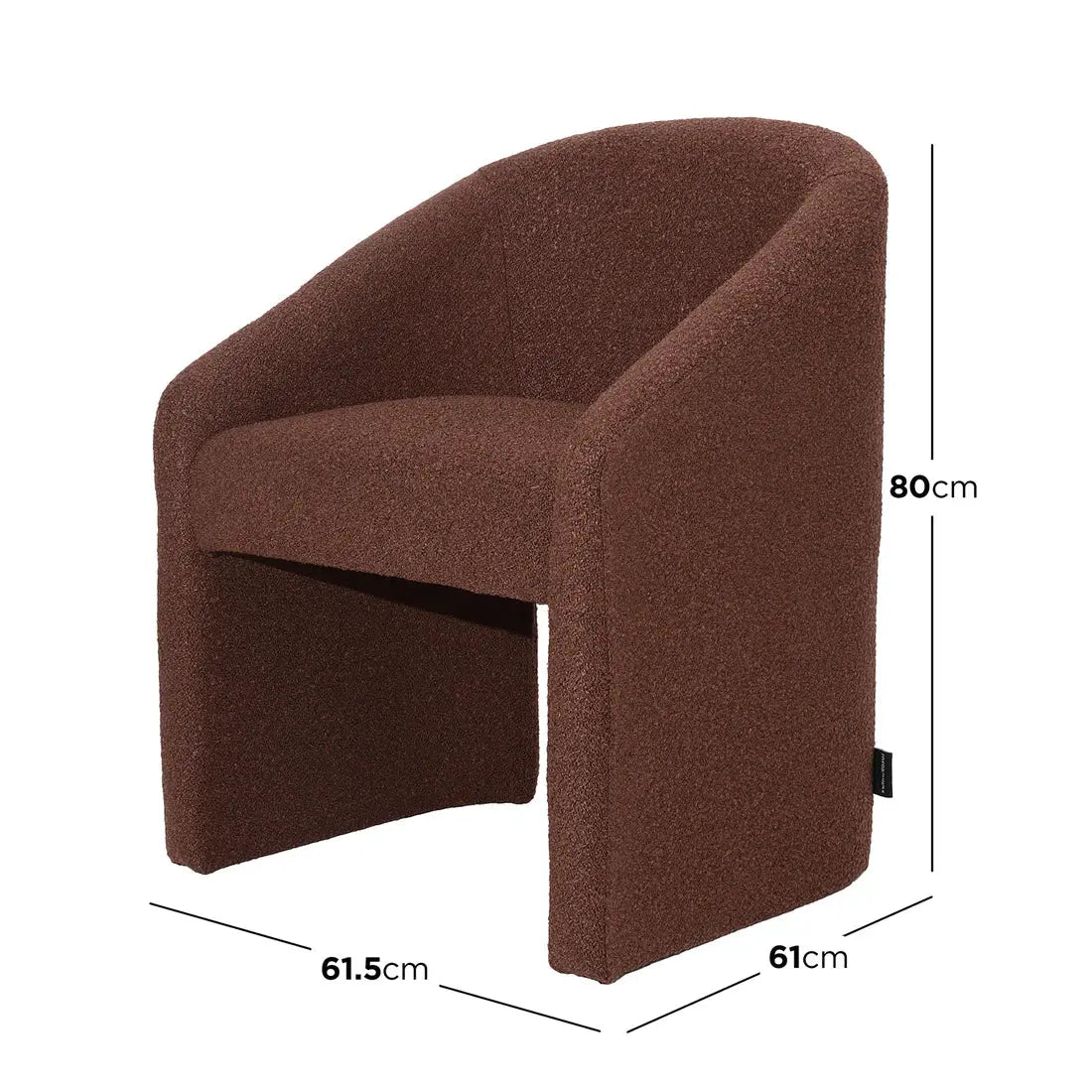 Nuve Bouclé Accent Armchair Australia Upholstered Designer Chair Beyond Living