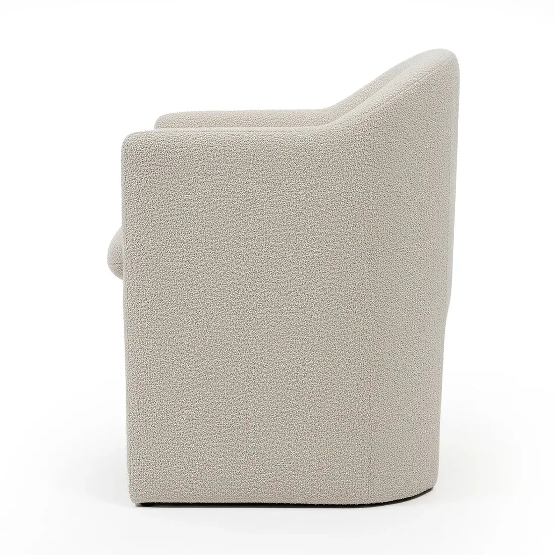 Liora Bouclé Curved Accent Armchair Australia Beyond Living