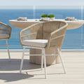 outdoor rope dining chair set brown australia