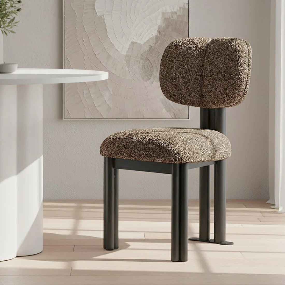 Boucle dining chair Australia