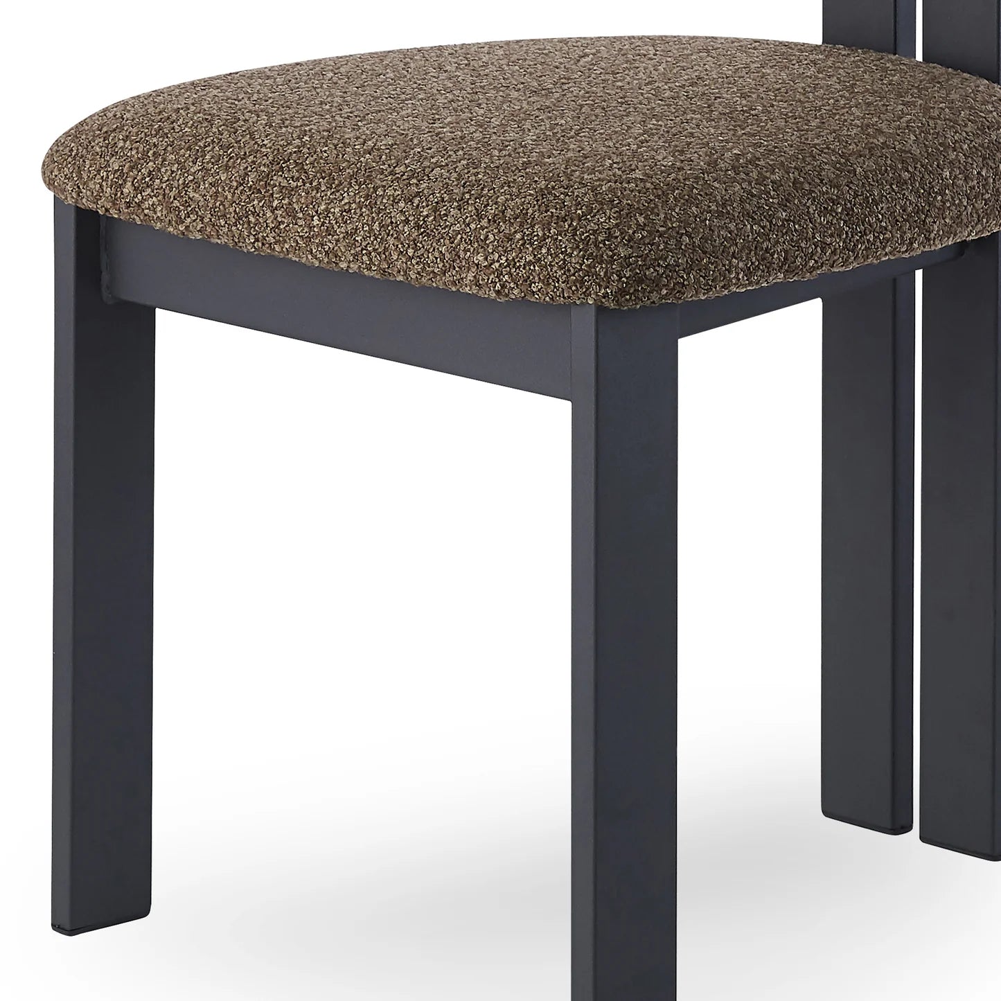 Haleo Curved Boucle Dining Chair Set Australia Beyond Living