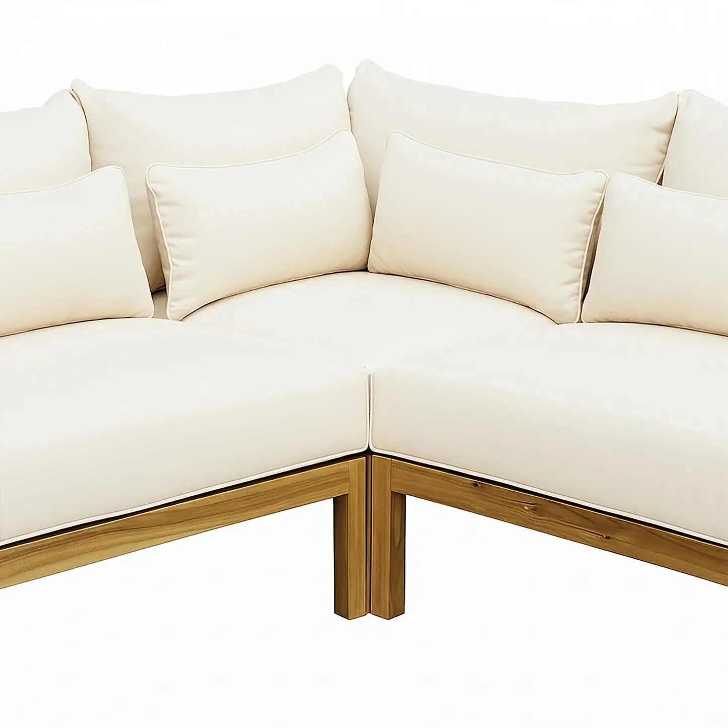 Tavi 5 Seater Solid Timber L Shape Outdoor Sofa Beyond Living