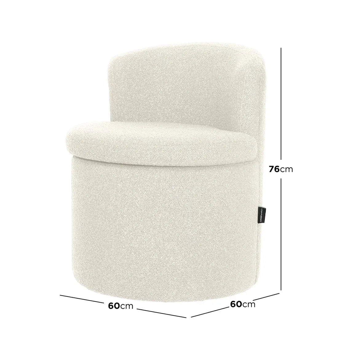 Sorra Boucle Swivel Accent Chair Australia Storage Beyond Living