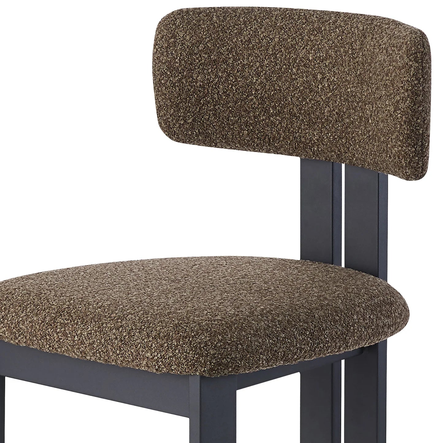 Haleo Curved Boucle Dining Chair Set Australia Beyond Living