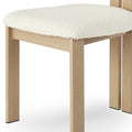 Haleo Curved Boucle Dining Chair Set Australia Beyond Living