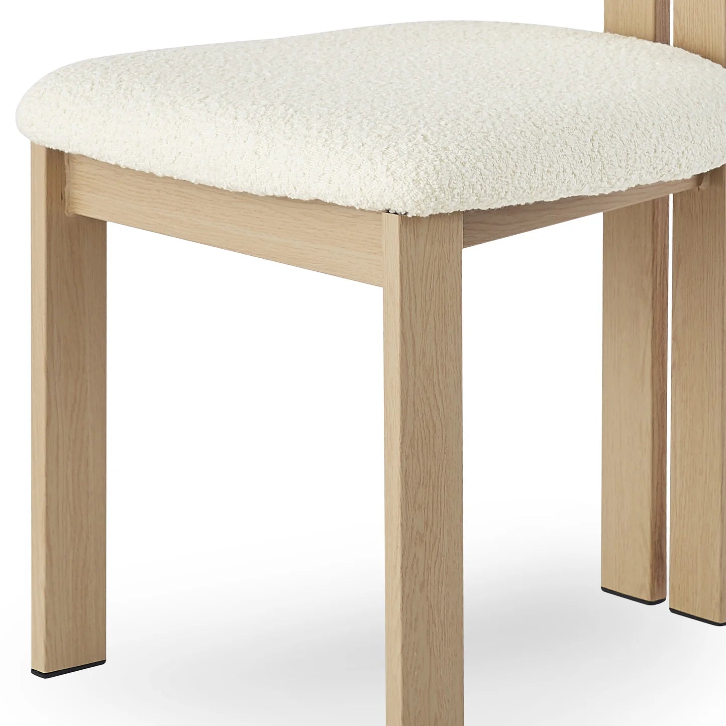 Haleo Curved Boucle Dining Chair Set Australia Beyond Living