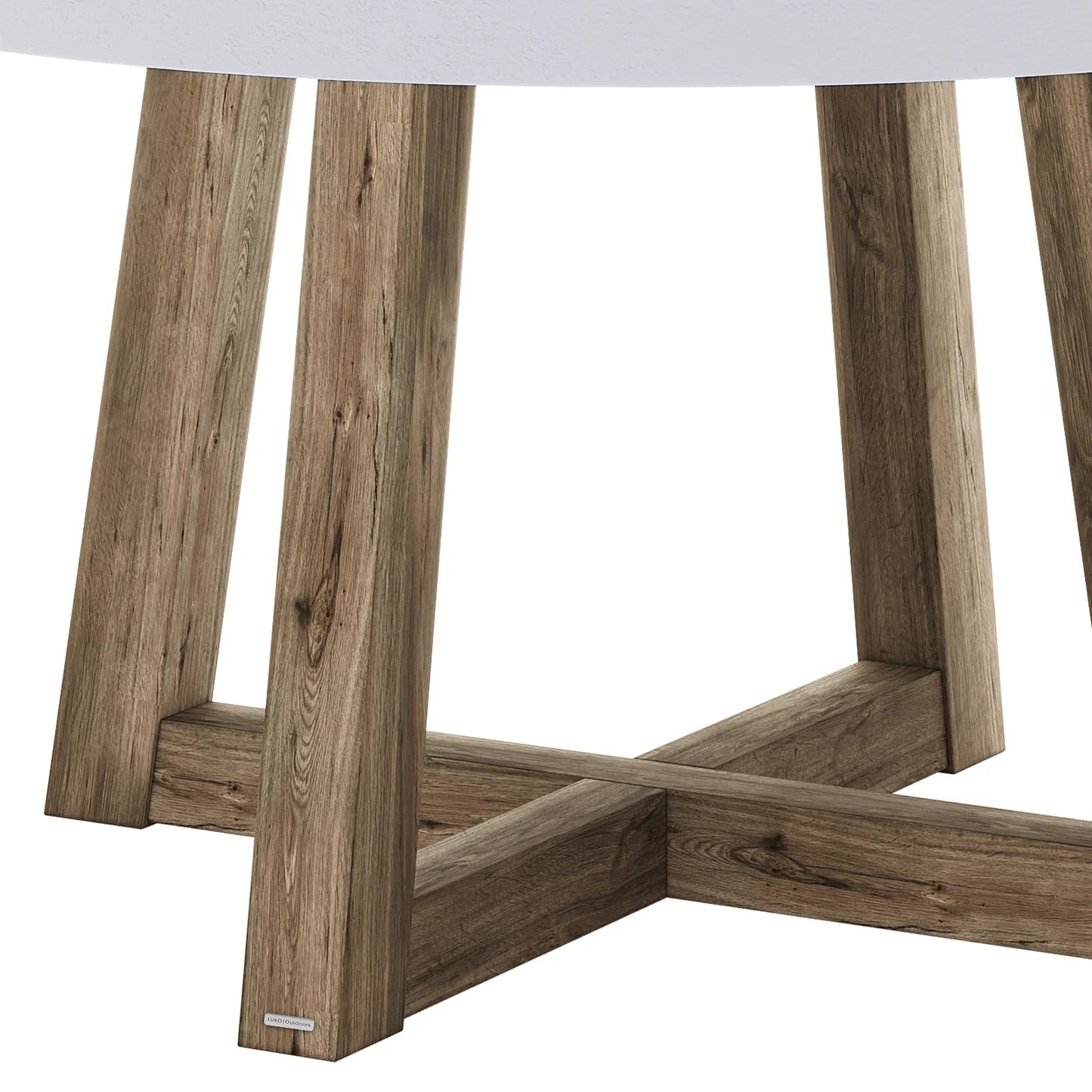 Outdoor Concrete Dining Table – Hardwood Patio Table Beyond Living