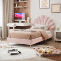 fausta single arched boucle bed frame light pink australia