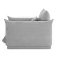 grey textured accent chair living room