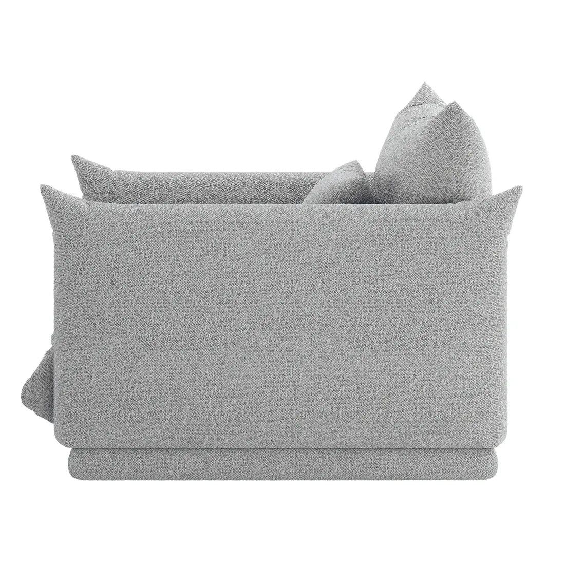 grey textured accent chair living room