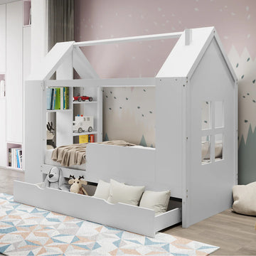 haron kids single cubby house bed with storage australia