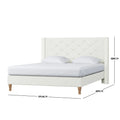Maggie Double Winged Fabric Bed Frame Australia Beyond Living