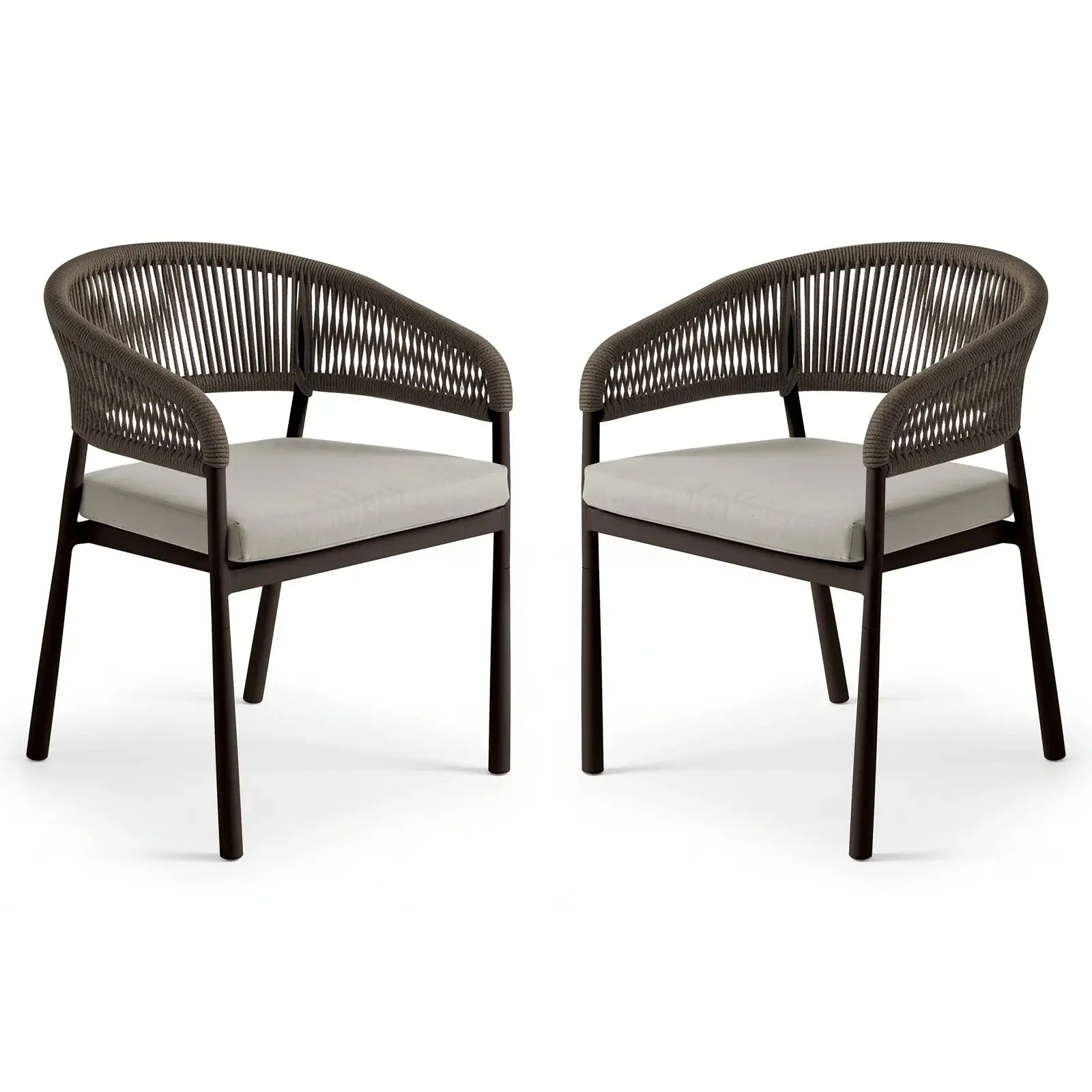 Coastal Outdoor Rope Dining Chairs Set of 2 Australia Beyond Living