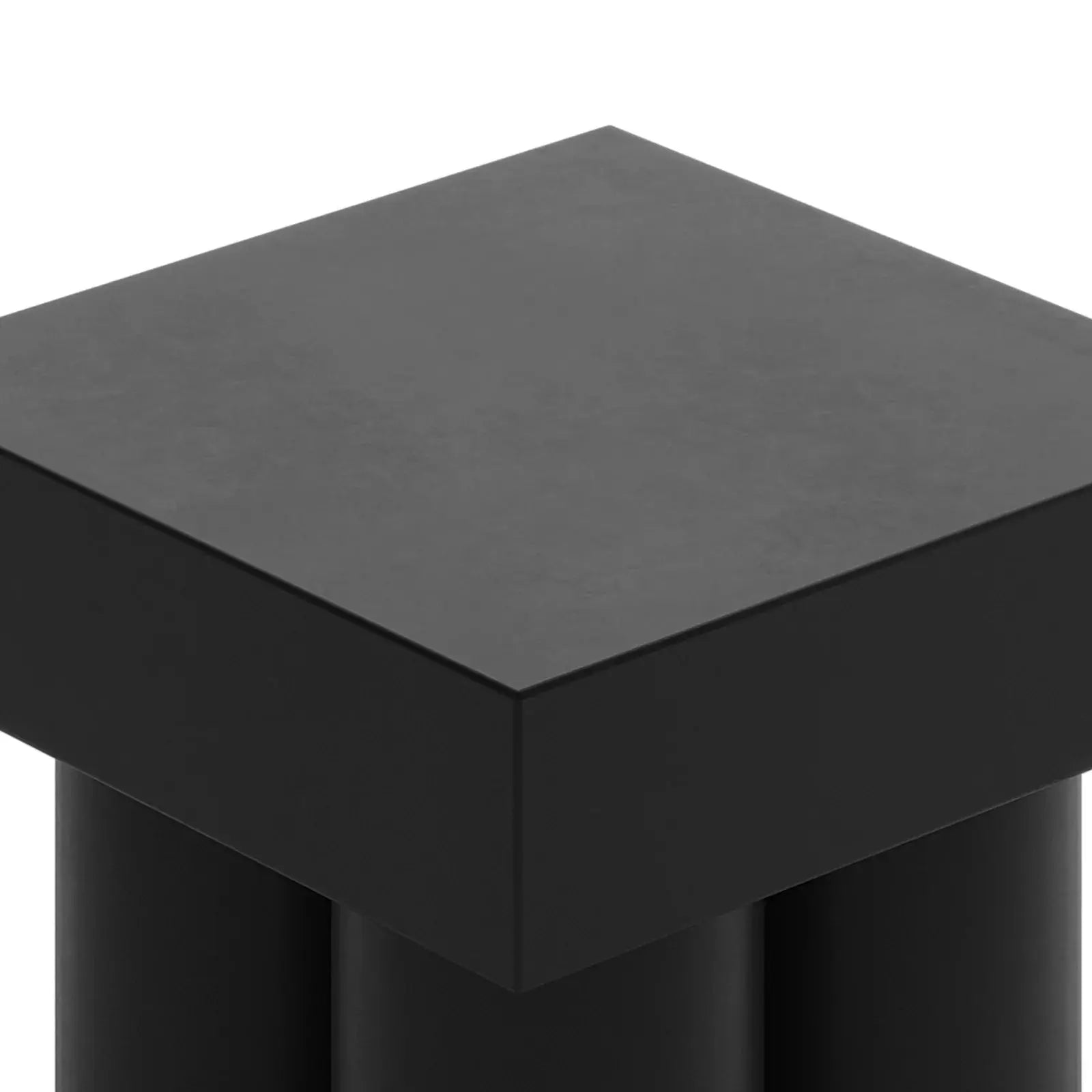 Rissa Curved Outdoor Concrete Side Table Black Australia Beyond Living