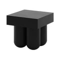 Rissa Curved Outdoor Concrete Side Table Black Australia Beyond Living