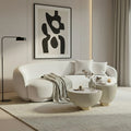 janelle boucle curved sofa modern interior design