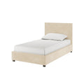 lovita king single boucle gas lift bed frame cream beige australia