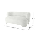luxury boucle loveseat australia massie sofa