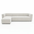 luxury boucle sectional sofa with chaise