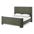 luxury upholstered boucle bed frame queen size