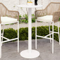 luzon aluminium wicker outdoor bar table white australia