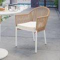 mindanao pe wicker outdoor dining chairs set of 2 natural australia