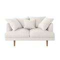 minimalist fabric sofa stone colour