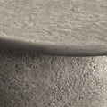 minimalist outdoor concrete coffee table for patio seating