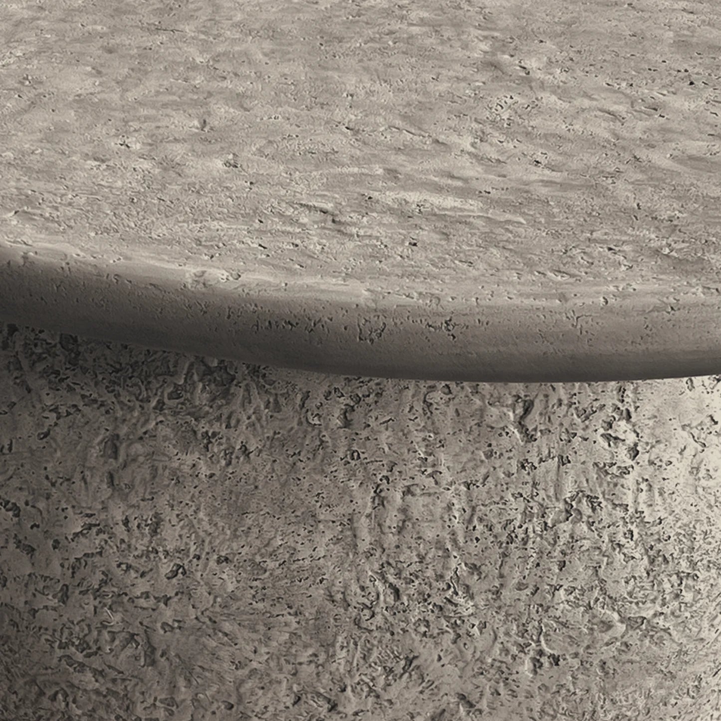 minimalist outdoor concrete coffee table for patio seating