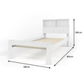 minimalist pine wood bed frame single size