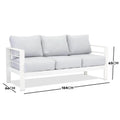 modern aluminium patio dining set beyond living australia