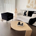 modern black velvet couch Australia