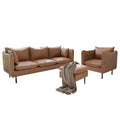 modern brown leather style sofa set Australia