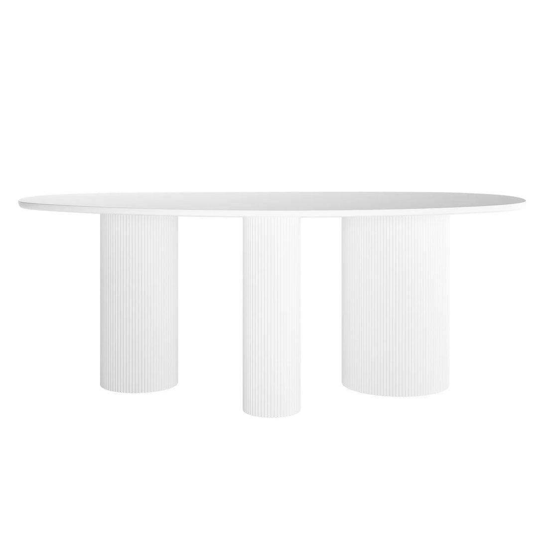 belmar 200cm curved outdoor concrete dining table white australia