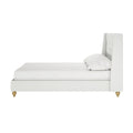 modern fabric double bed frame bedroom furniture