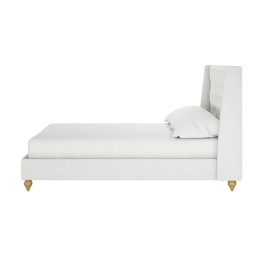 modern fabric double bed frame bedroom furniture