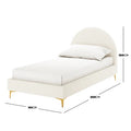 modern kids single velvet bed frame bedroom furniture